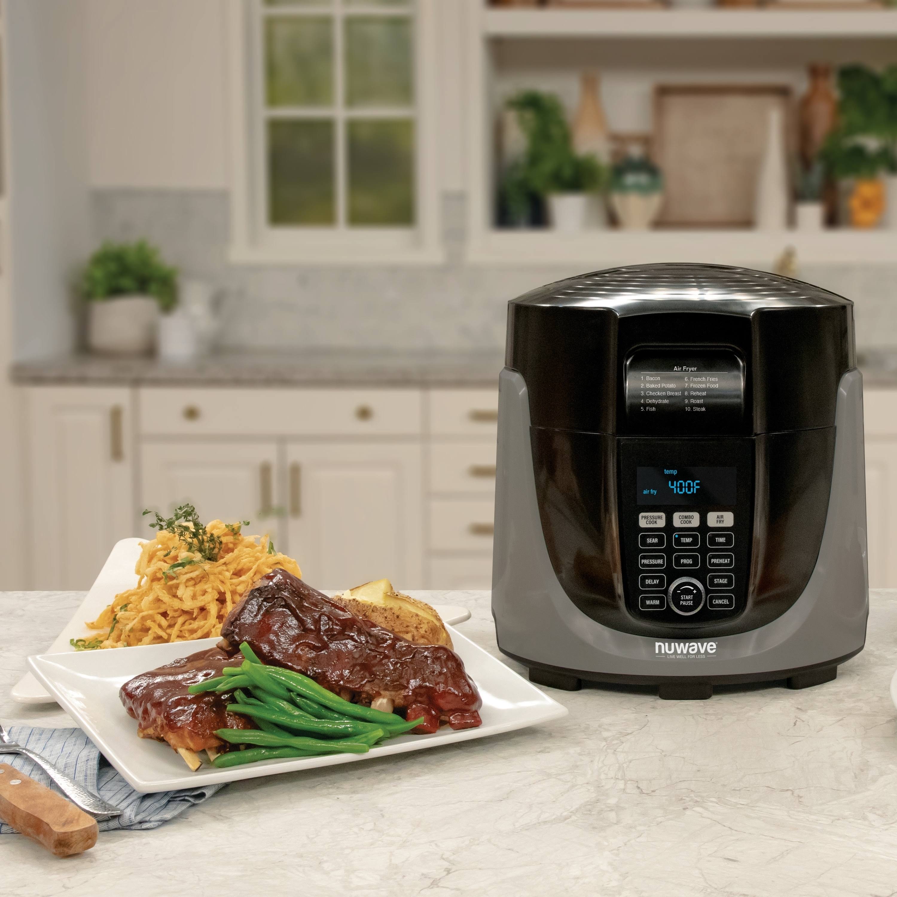 NuWave Duet Pressure Cooker / Air Fryer Combo, Multicolor, 6 qt