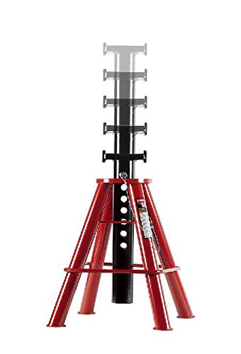 Sunex 1410 10-Ton, High Height, Pin Type, Jack Stands, Pair