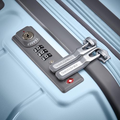 Samsonite Freeform 21-Inch Hardside Carry-On Luggage - Hardshell Carry-On Suitcase - TSA, Airline-Approved - Expandable Hard Shell, Smooth Rolling Spinner Wheels for Lightweight Travel - Navy