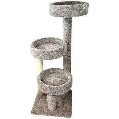 New Cat Condos Carpeted Solid Wood Cat Tree Tower - Pet Supplies online store