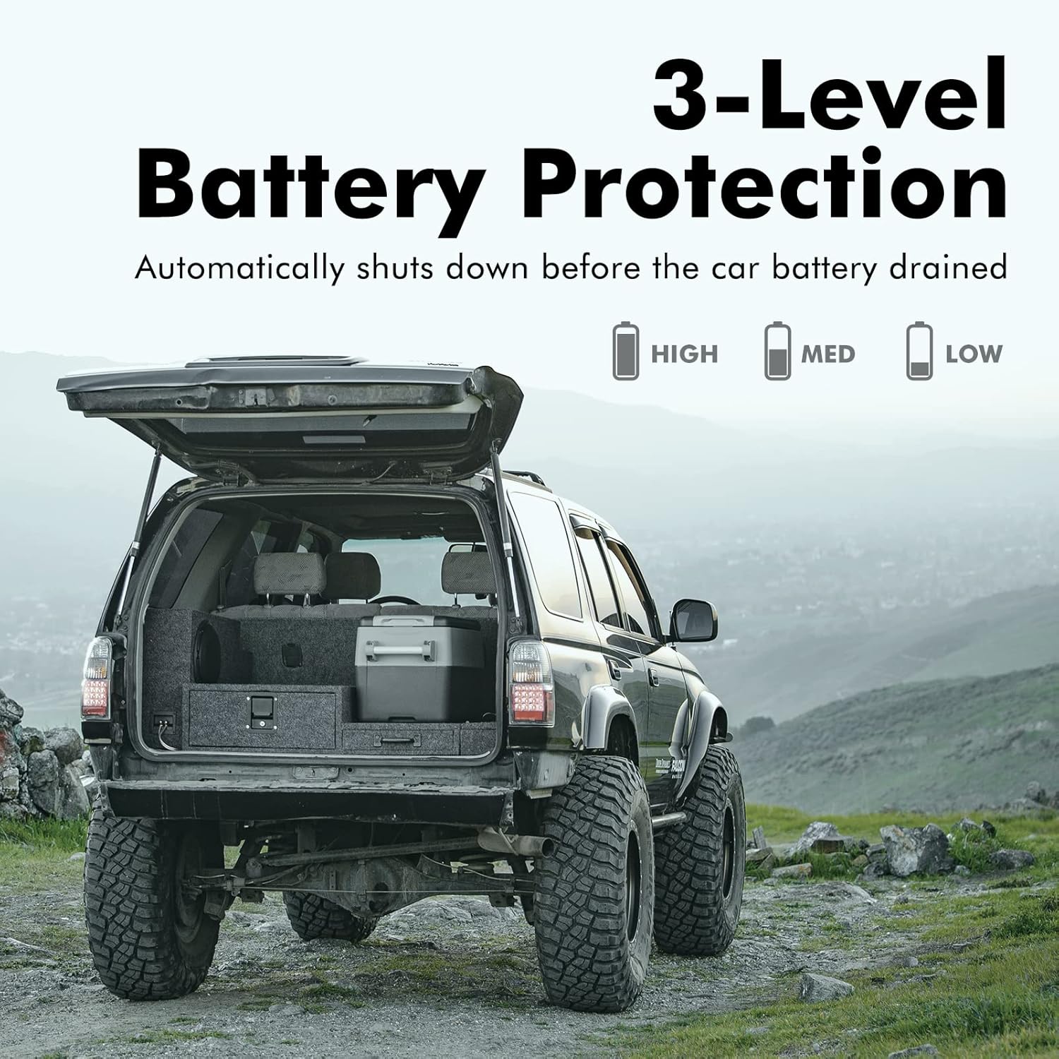 Setpower AJ30 Portable Freezer Fridge for Car, 12 volt Refrigerator for Camping, 0℉-50℉, DC 12/24V, AC 110-240V (32 Quarts)