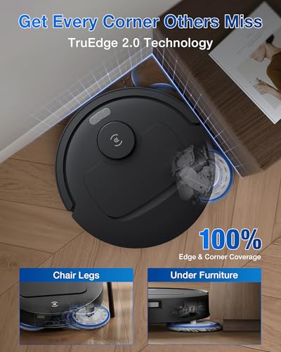 ECOVACS DEEBOT T30S Robot Vacuum and Mop, 11000Pa, ZeroTangle Technology, TruEdge Adaptive Edge Mopping, Hot Water Mop Washing, Self-Emptying, Self Refilling, Auto-Mop Lifting, Obstacle Avoidance