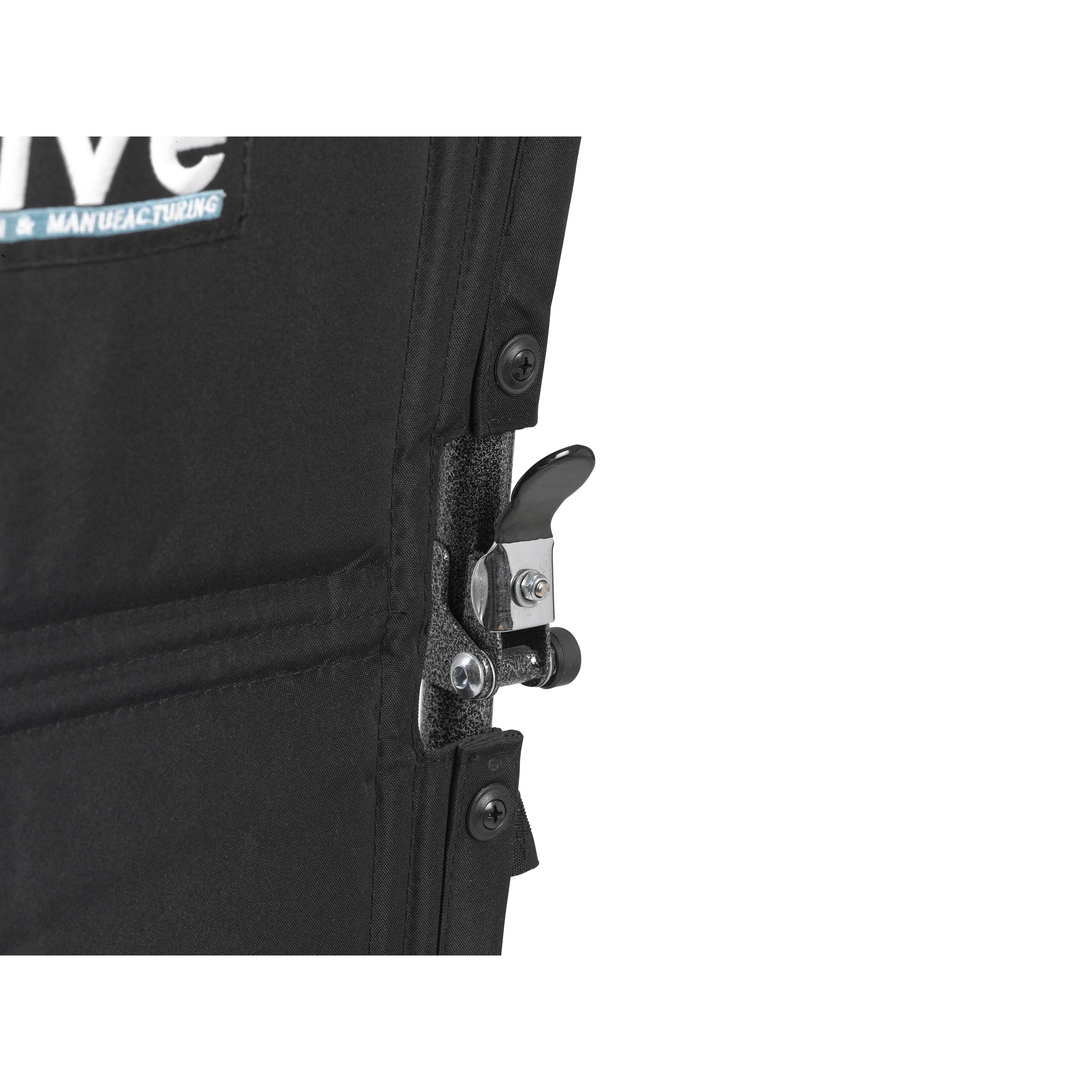 Drive Medical Lightweight Steel Transport Wheelchair Fixed Full Arms 19x22 Seat (TR39E-SV)