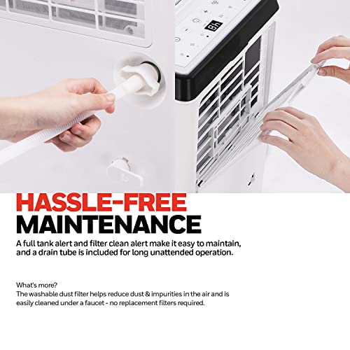 Honeywell 50 Pint Energy Star Dehumidifier with Pump for Basements & Large Rooms Up To 4000 Sq. Ft. with Mirage Display, Washable Filter to Remove Odor and Filter Change Alert