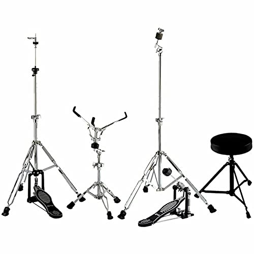 New Ludwig LC170 Accent Fusion Complete 5 Piece Drum Set Kit with Hardware & Cymbals (Black)