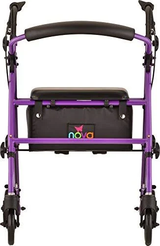 Nova Medical Products Journey Steel Rolling Walker Purple