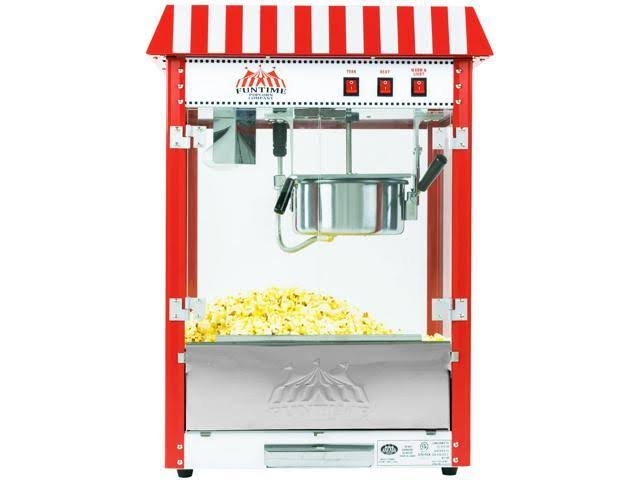 Funtime FT8000CP 8 oz Commercial Carnival Bar Style Popcorn Popper Machine