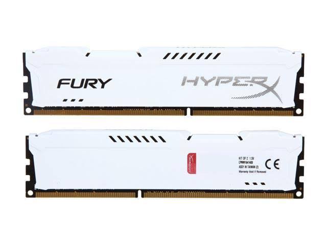 Kingston HyperX Fury Memory White - 16GB Kit (2x8GB) - DDR3 1600Mhz