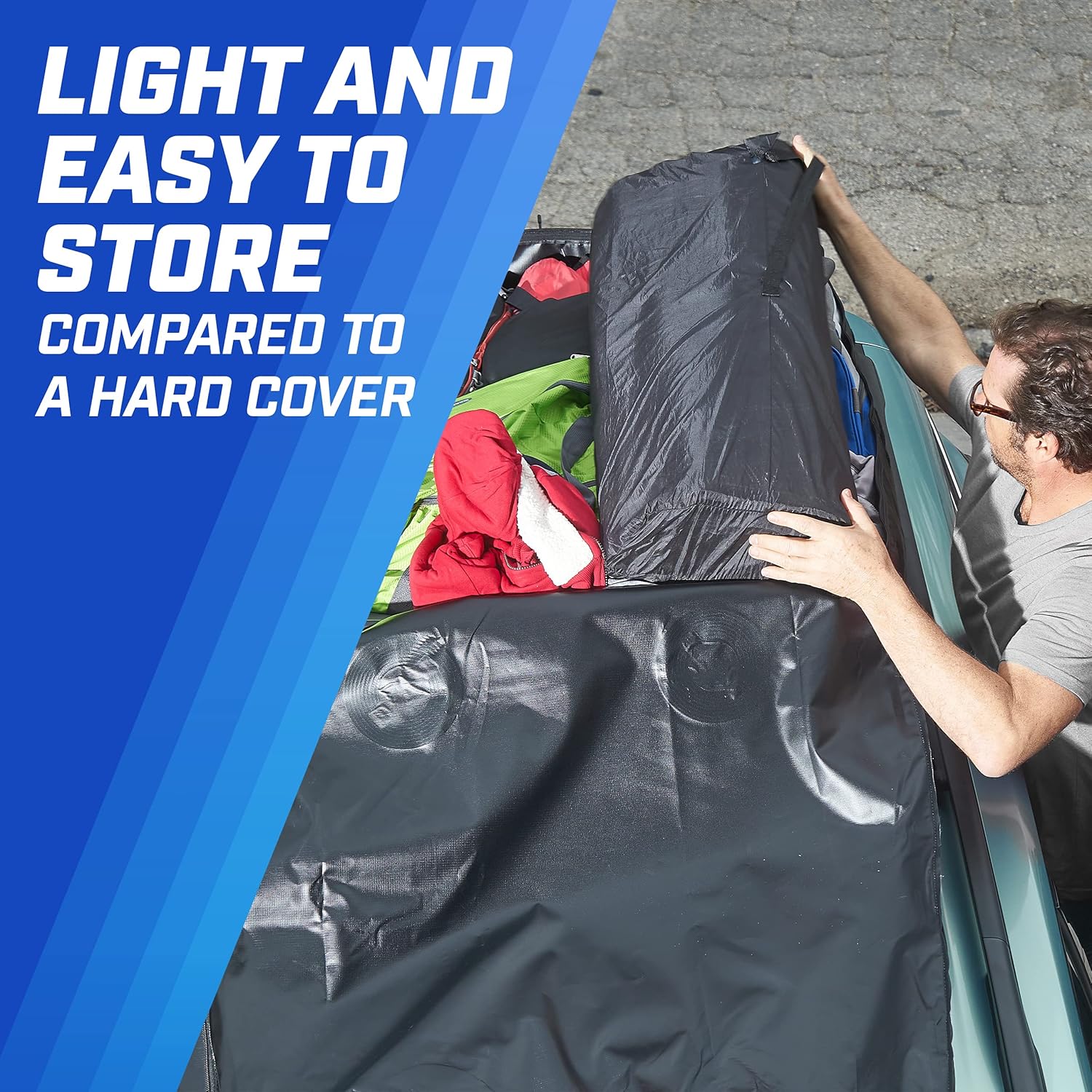 Rooftop Cargo Carrier, PI Store Waterproof Car Roof Bag with Protective Mat, Extra 16 Cubic Foot Storage Carriers for All Cars with / Without Roof Racks