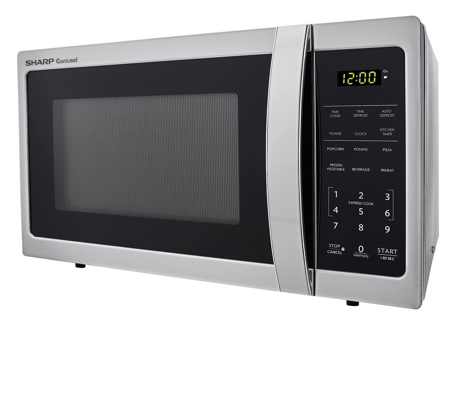 Sharp Carousel 0.7 Cu. ft. Stainless Steel Countertop Microwave Oven-SMC0711BS