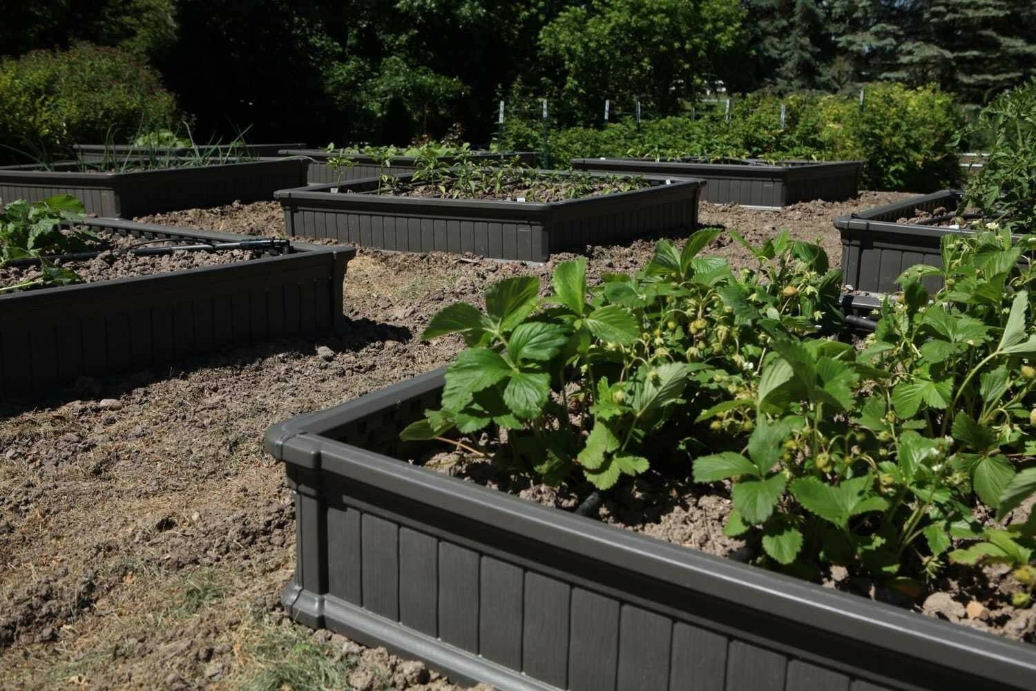 Lifetime Raised Garden Bed, Gray, 4&