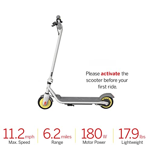 Segway Ninebot eKickScooter - Electric Scooter for Kids 6-14, w/t Adjustable Handlebar Height (Only C2 Pro) for Riders up to 132 lbs, Includes New Cruise Mode, UL-2272 Certified