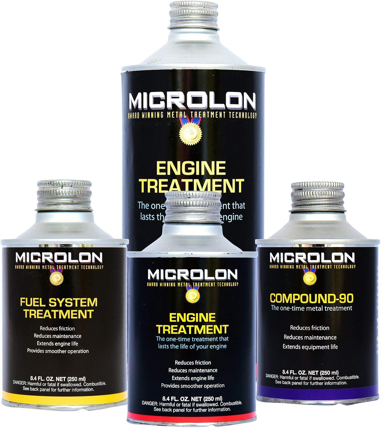 Microlon MIL Standard Engine Treatment Kit 8 Cylinder (Over 5.7 Liters)
