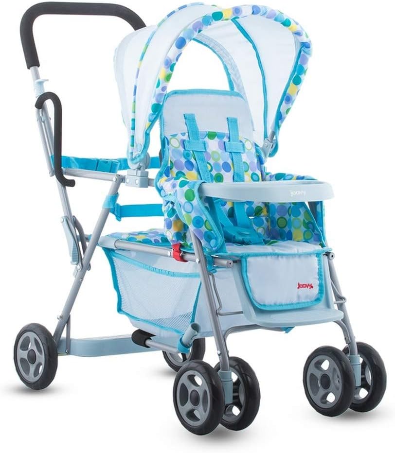 Joovy Toy Caboose, Doll Stroller, Doll Accessory, Blue Dot