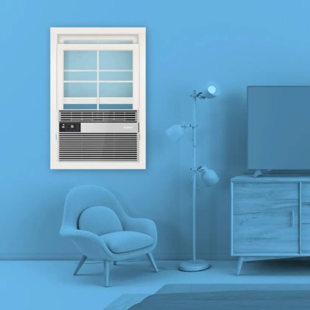 Element 6,000 BTU High Efficiency Window AC, Cools 250 Sq.Ft. (10' x 25' Room Size), Electronic Control with Remote, 3-Way Cooling & Fan Speeds, 4-Way Air Deflection, Energy Star, Auto Restart, 115V