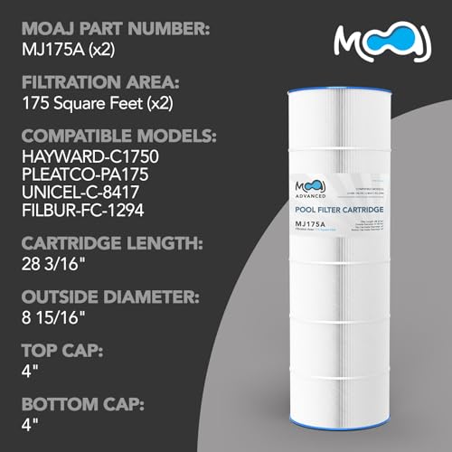 MOAJ Advanced Pool Filter Replaces Hayward CX1750RE