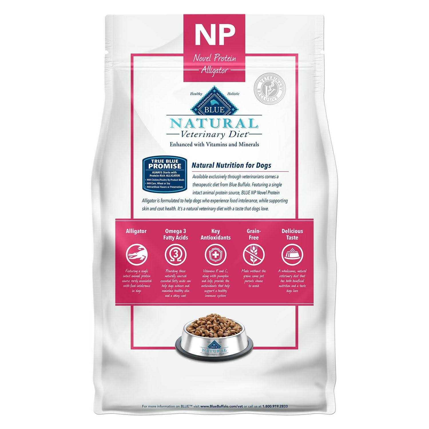 Blue Buffalo Natural Veterinary Diet NP Novel Protein-Alligator Dry Dog Food - Pet Supplies online store