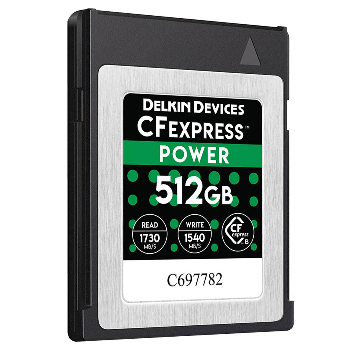 Delkin Devices 512gb CFexpress Power Memory Card
