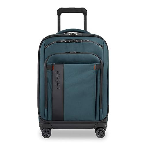 Briggs & Riley Domestic 22" Carry On Expandable Spinner - Luggage for Travel, Suitcases with Wheels, Softside Rolling Bag for Men & Women, Self-Repairing Zipper - ZDX Collection, Hunter