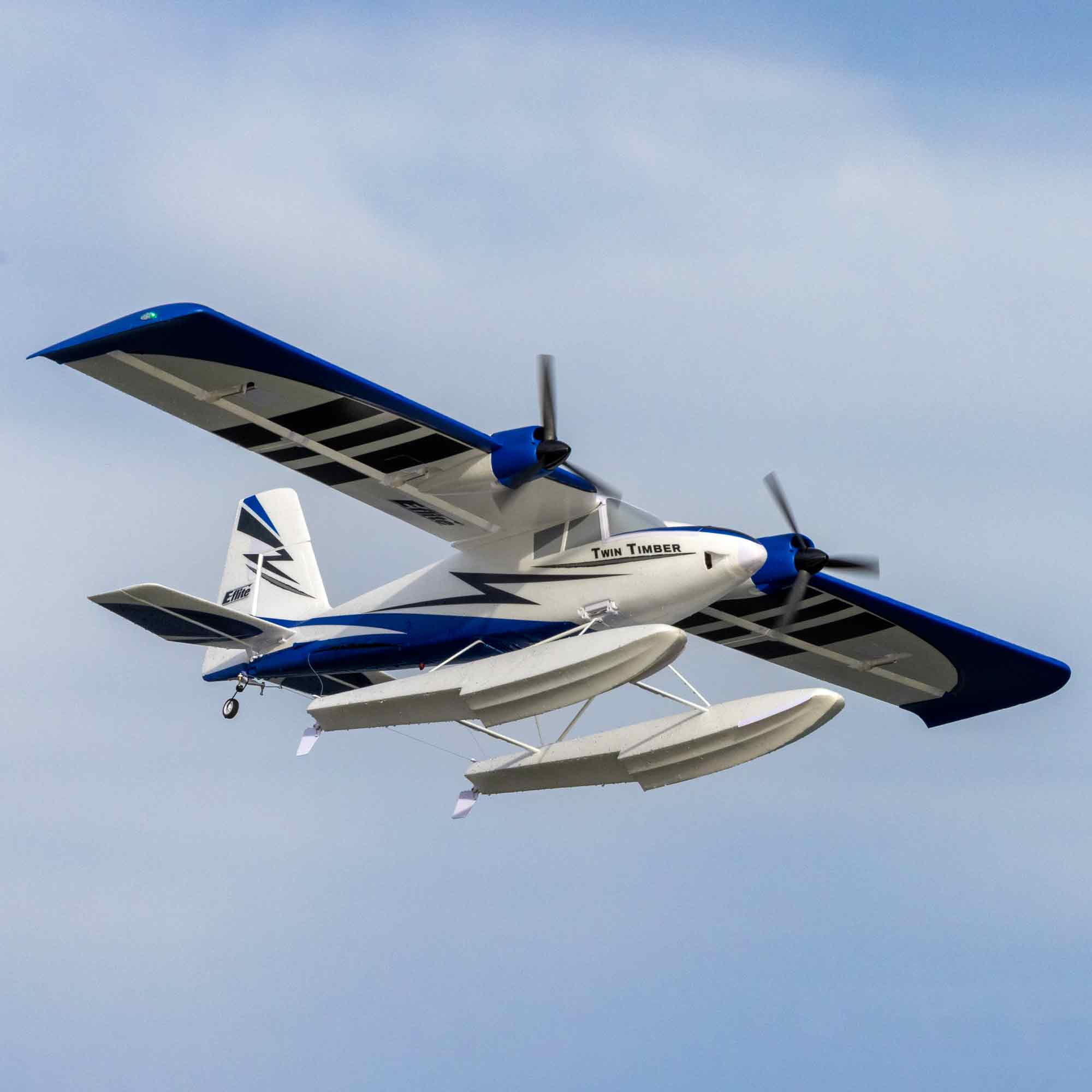 E-flite RC Airplane Twin Timber 1.6m BNF Basic Transmitter Battery and Charger Not Included with AS3X and SAFE Select EFL23850 Airplanes B&F Electric Airplanes B&F Electric - Curated Treasures Market