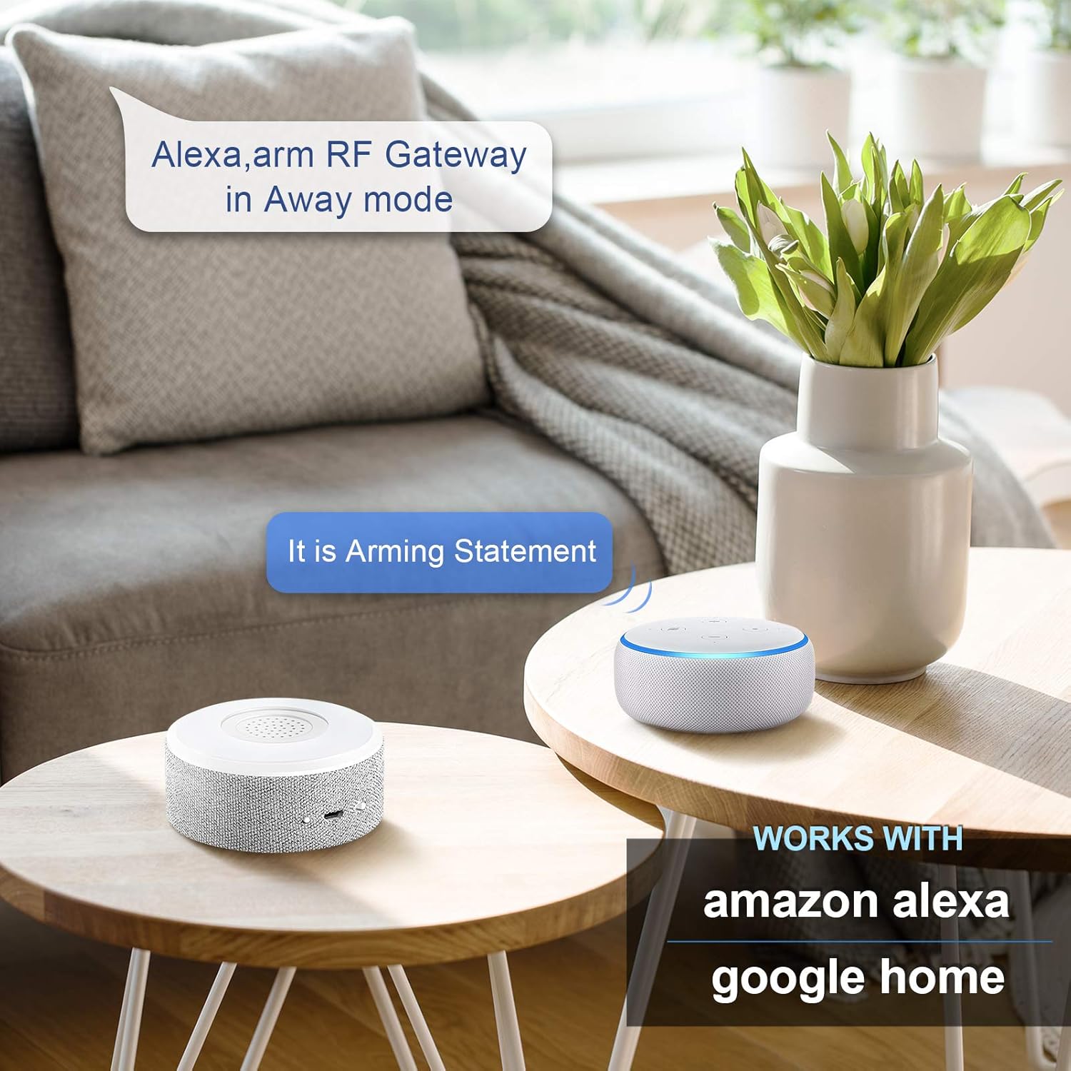 Smart Security System WiFi Alarm System Kit Wireless with APP Push and Calling Alarms DIY No Monthly Fee for Home Apartment Office Store and Business Pack of 2