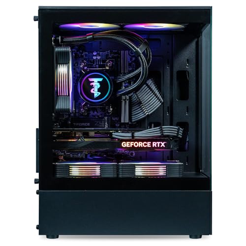ViprTech Stryker 4.0 Liquid-Cooled PC - AMD Ryzen 7 (4.4GHz Turbo), RTX 4060 8GB, 32GB DDR4 3200, 1TB NVMe SSD, 700W PSU, WiFi BT, Win 11 Pro, RGB, Gaming Desktop Computer Prebuilt, White