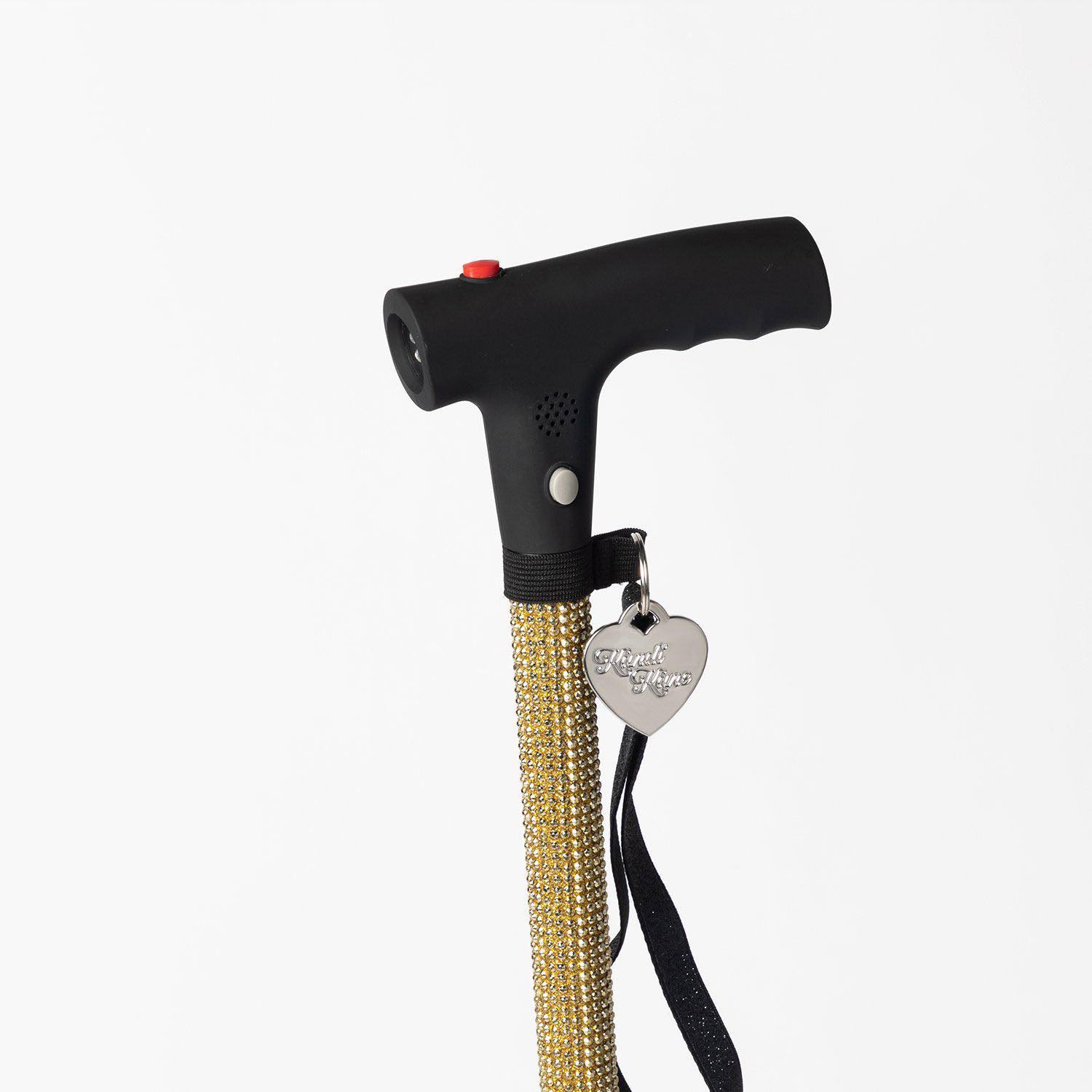 Blingsting Kandi Kane Personal Safety Cane Gold