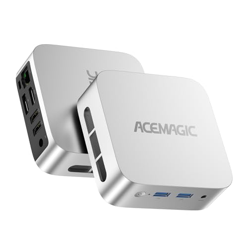 ACEMAGIC N150 Vista Mini PC V1, Twin Lake N150(Beat N100/N95, up to 3.6GHz), 16GB DDR4 RAM 512 SSD Mini Computers,11 Pro Desktop 4K Dual Display/HDMI/WiFi/BT/LAN for Home/Office