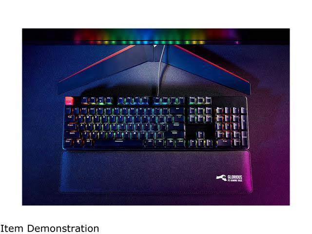 Glorious GMMK-COMPACT-BRN - Keyboard - backlit - USB - QWERTY - key switch: Gateron Brown - black