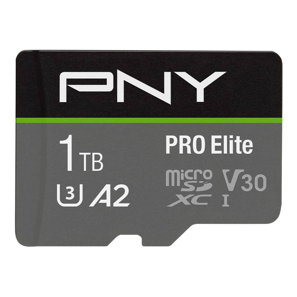 PNY 1TB Pro Elite Class 10 U3 V30 microSDXC Flash Memory Card