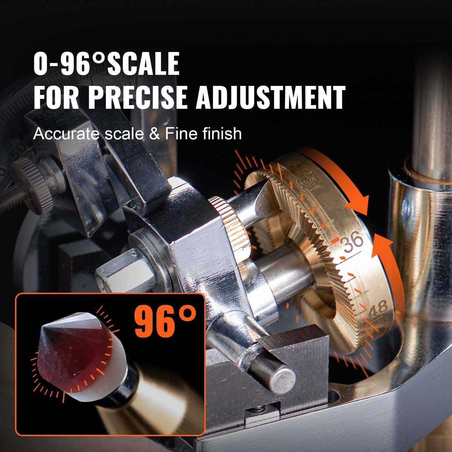 VEVOR Gem Faceting Machine 0-2980RPM Adjustable Rotating Speed 180W Jade Grinding Polishing Machine - Shop Hardware Tools Online Store