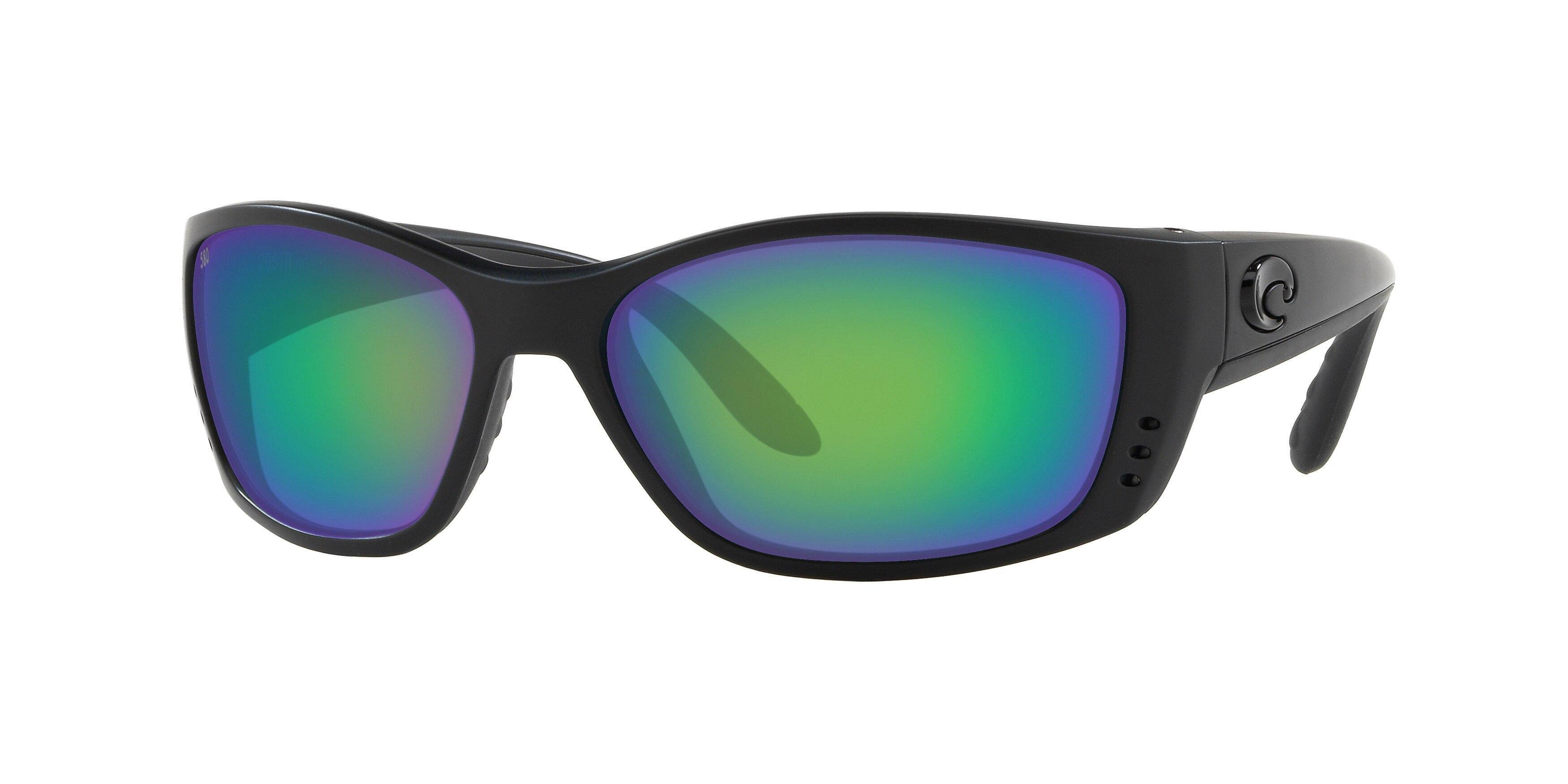Costa Del Mar Fisch Black Sunglasses Blue Lens 580g
