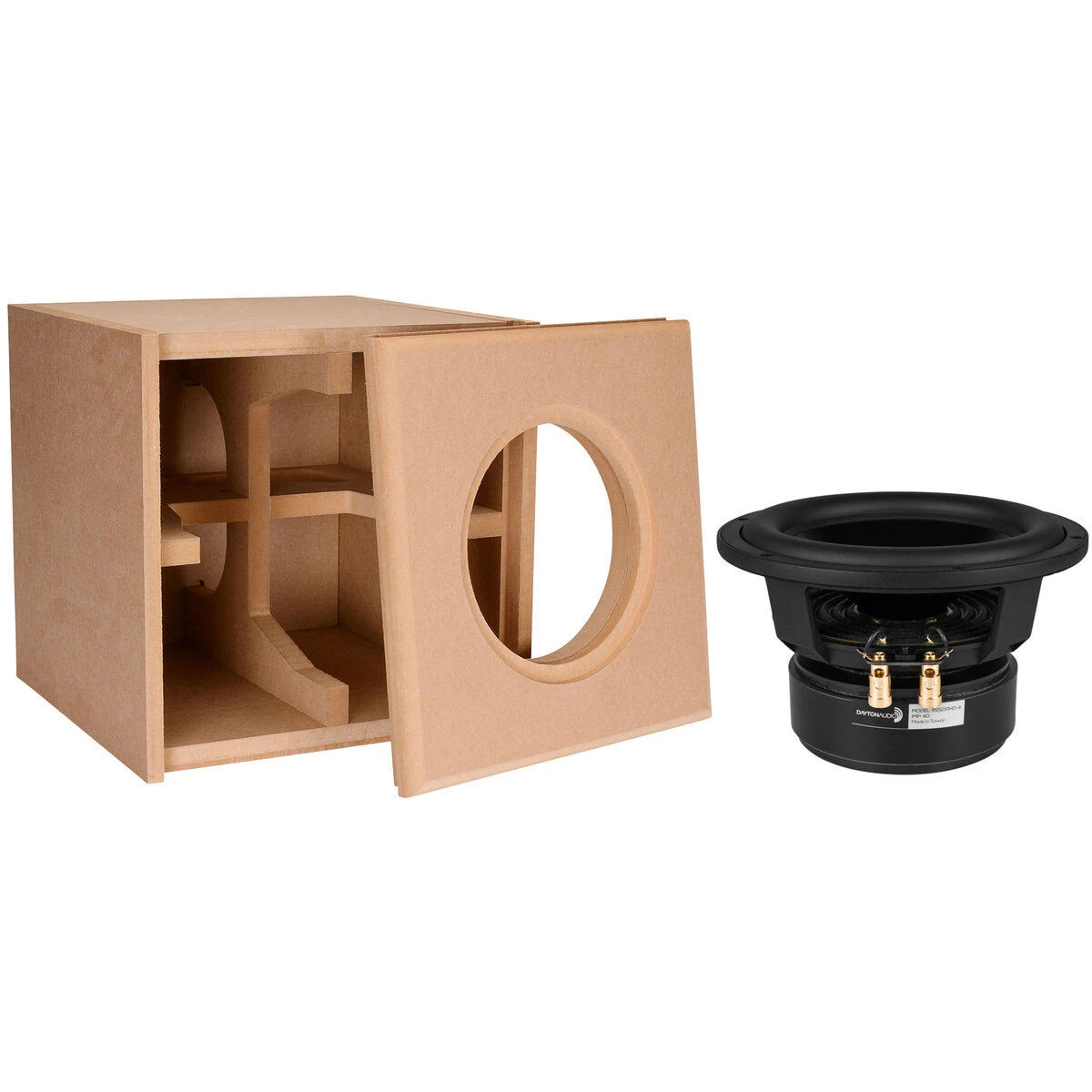 Dayton Audio 8x22 Reference Series HO Subwoofer and Cabinet Bundle