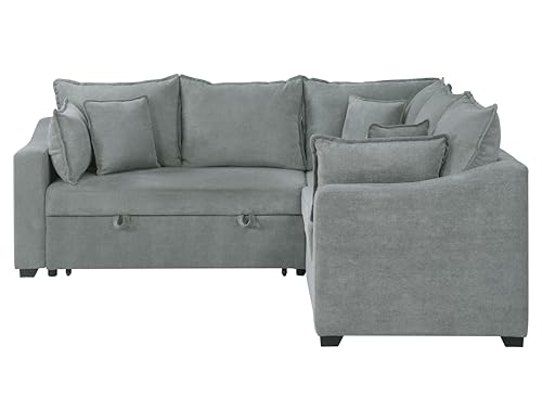 Oversized U-Shaped Sectional Sofa Couch Plush Corduroy Upholstered Modular Deep Seat Sofa&Couch Sectional W/Right Facing Chaise Lounge and 7 Toss Pillows for Home Apartment Living Room Furniture Sets