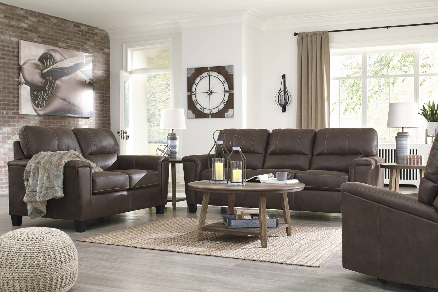 Signature Design by Ashley Navi Chestnut Sofa-9400338