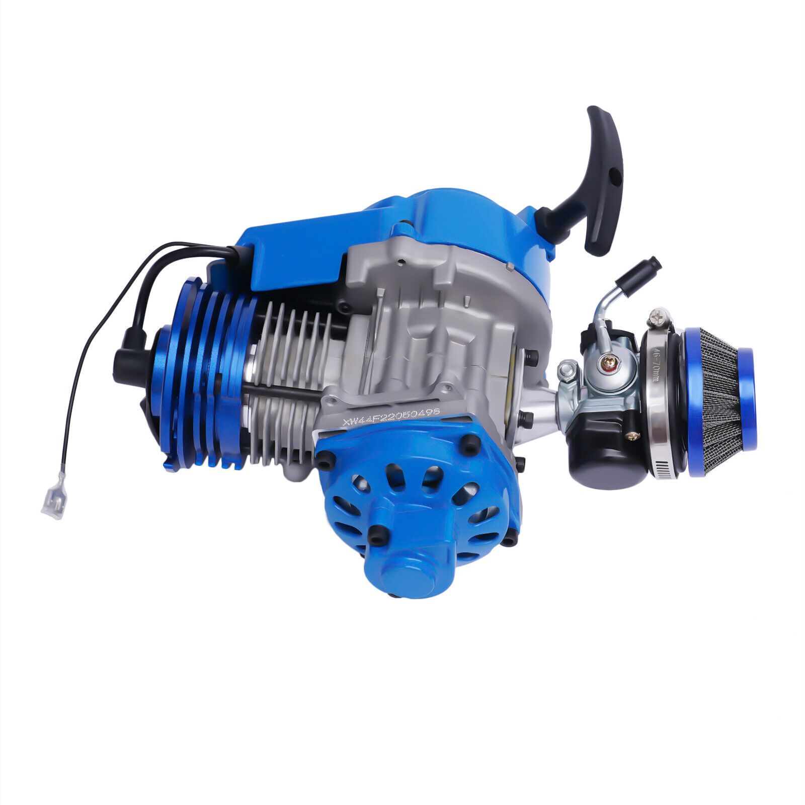 ZhdnBhnos 2 Stroke Complete Racing Engine Motor Pull Start Motorized Bike Engine Kit for Pocket Mini Dirt Bike ATV Scooter Quad