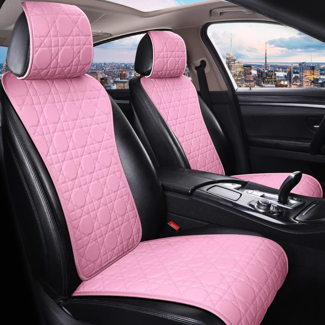Purple Car Seat Cover Leather Seat Protector for Car Seats Comforty Car Seat Cover 2/3 Covered 11PCS Universal Fit Car/Auto/Truck/SUV (A-Purple)