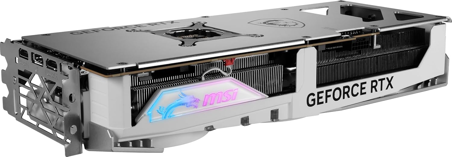 MSI Gaming GeForce RTX 4080 16GB GDRR6X 384-Bit HDMI/DP Nvlink Tri-Frozr 3 Ada Lovelace Architecture Graphics Card (RTX 4080 16GB Gaming X Slim White)