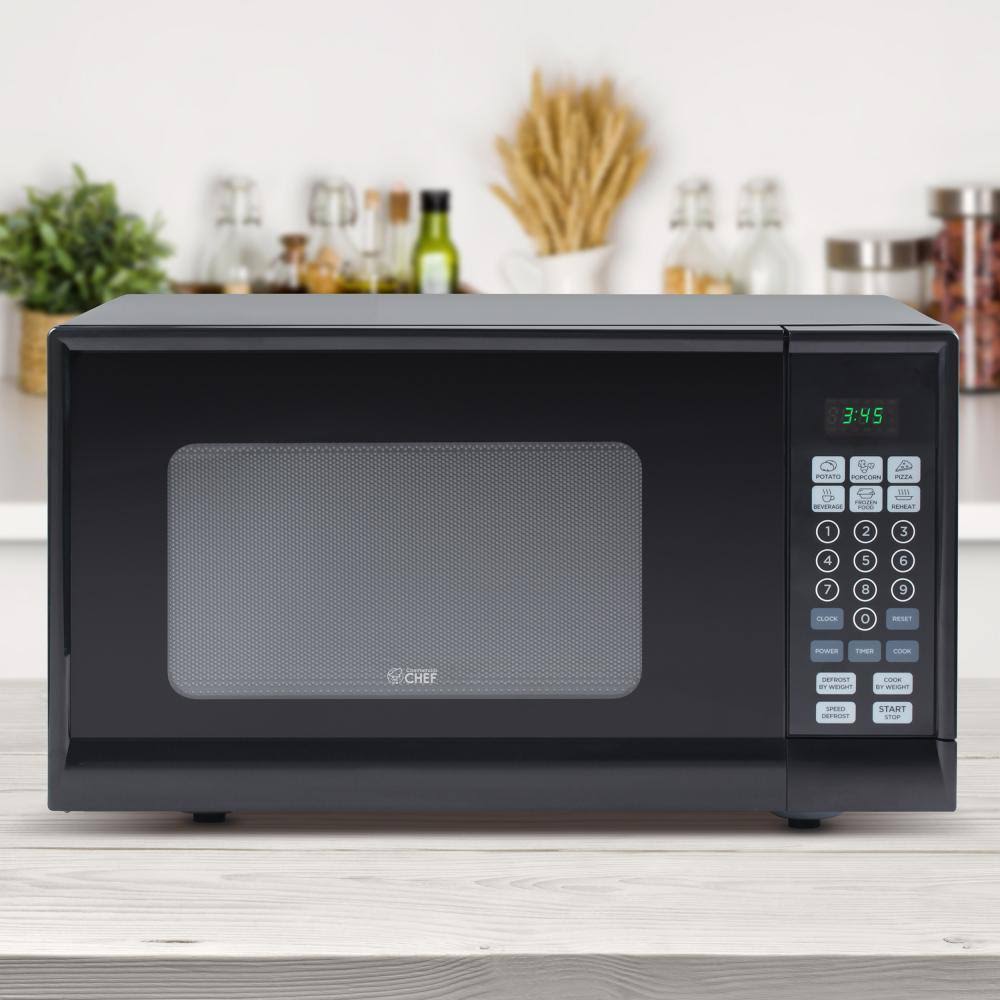 Commercial Chef CHM990B 0.9 cu.ft. Microwave Black