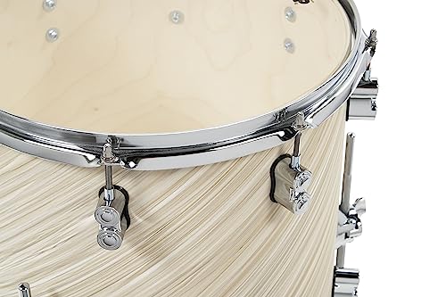 Pacific Drums & Percussion PDP Concept Maple 4-Piece Fusion, Twisted Ivory Drum Set Shell Pack (PDCM20FNTI), 8x10 & 9x12 Tom,14x14 Floor Tom, 16x20 Kick Drum