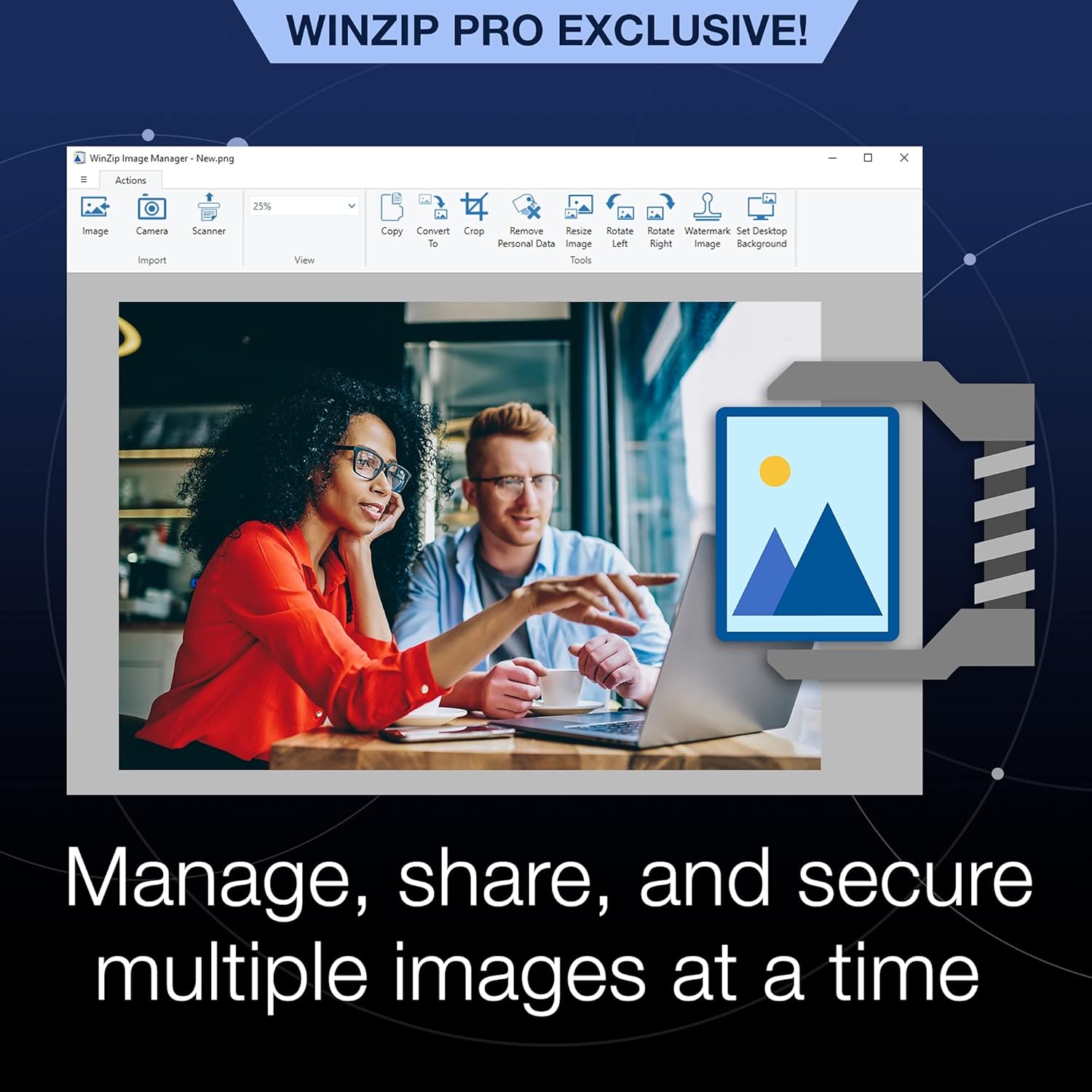 Corel WinZip 26 Pro | Zip Compression, Encryption, File Manager & Backup Software [PC Download] Pack of 2