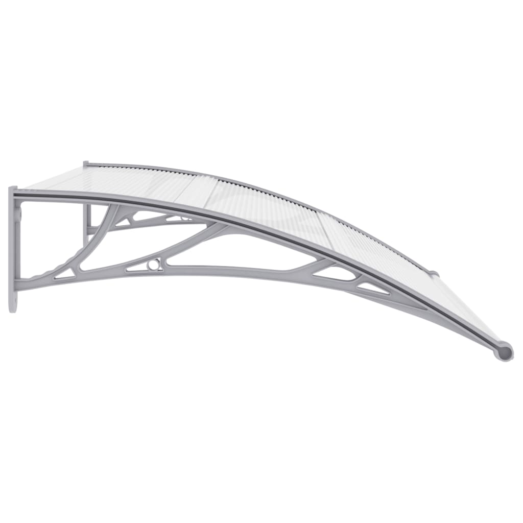 Door Canopy Gray and Transparent47.2"x31.5" PC