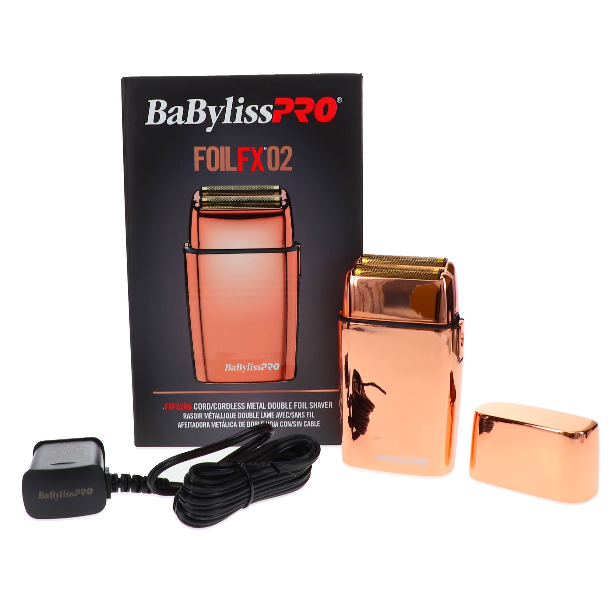Babyliss Pro FOILFX02 Cordless Metal Double Foil Rose Gold Shaver