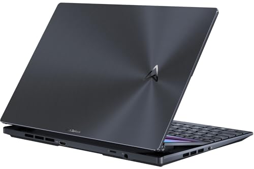 ASUS Zenbook Pro 14 Duo Gaming & Entertainment Laptop (Intel i9-12900H 14-Core, 32GB LPDDR5 4800MHz RAM, 1TB SSD, GeForce RTX 3050 Ti, Win 11 Home) with Microsoft 365 Personal, Dockztorm Hub