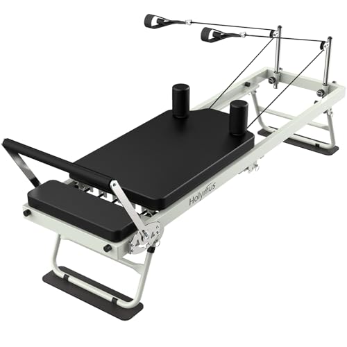 Pro 75" Pilates Reformer Machine, Foldable Pilates Machine Equipment Up to 400LBS, Pilates Equipment for Home Workout