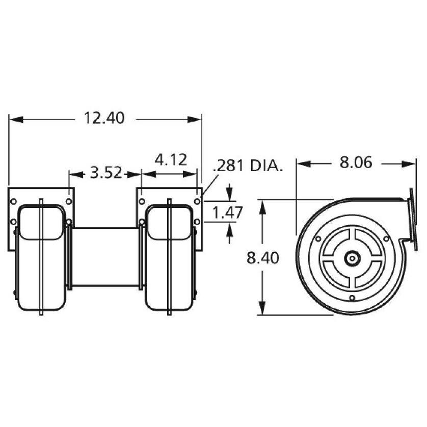 Fasco 50756-D500 Centrifugal Blower