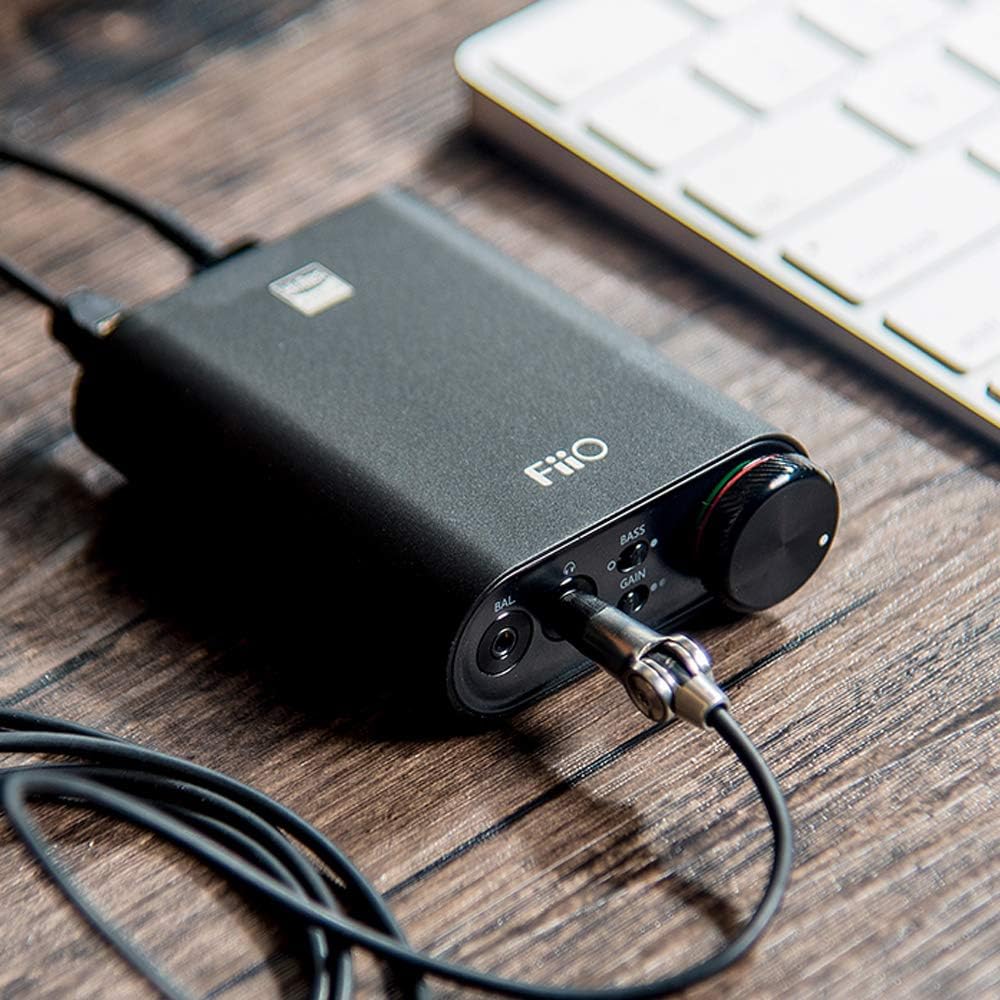 FiiO New K3 Headphone Amplifier High Resolution 384kHz/32bit PCM DSD256 USB-C DAC for Home and Computer Coaxial and Optical Digital Outs