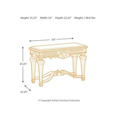 Ashley Casa Mollino Console/ Sofa Table