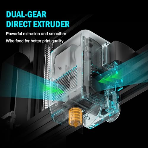 Artillery Sidewinder X3 Plus 3D Printer, 300x300x400mm Large Printing Size, 300mm/s High-Speed and 49-Point Auto-Leveling and Dual-Gear Direct Extruder, Smooth Detail, Automatic Cleaning Nozzle
