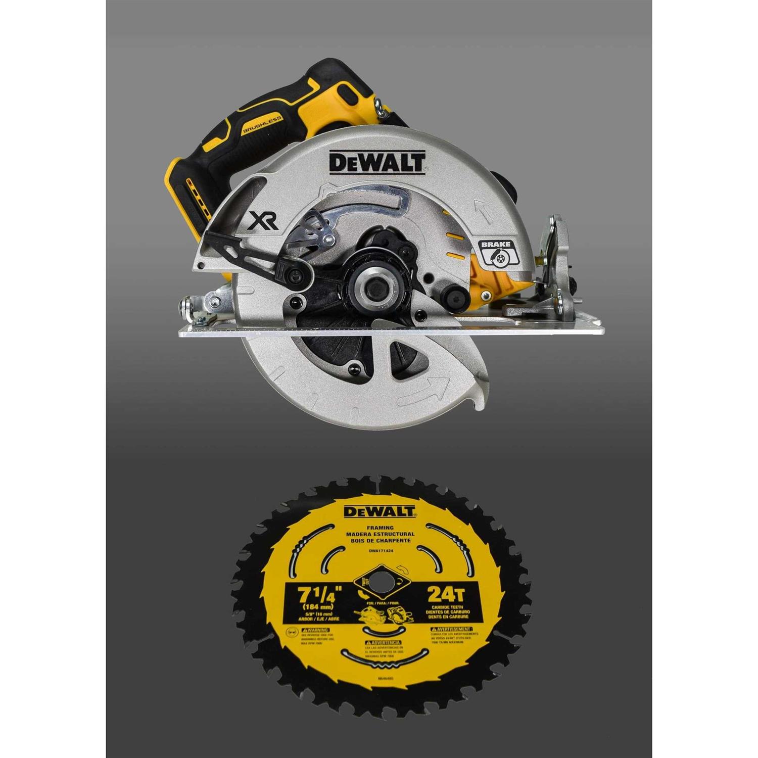 Dewalt DCS574B 20V MAX XR Brushless 7-1/4 Cordless Circular Saw - Shop Hardware Tools Online Store